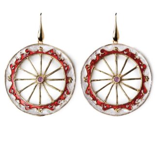 Orecchini Isola Bella in Argento e Smalto | Ruota - 20000189