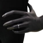 Anello Solitario Artlinea in Oro Bianco con Diamante - AD050-LB
