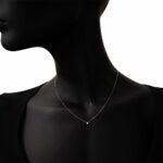 Collana Punto Luce Artlinea in Oro Bianco con Diamante - CD129-LB