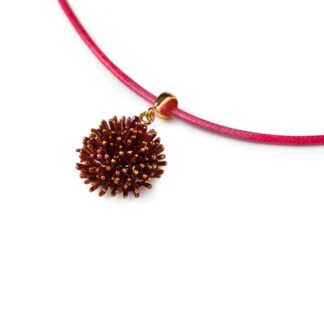 Collana Isola Bella in Argento e Tessuto con Smalti