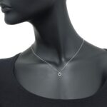 Collana Artlinea in Oro Bianco con Diamanti e Rubino - CD163/RU-LB