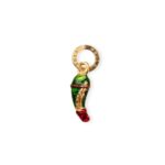 Charm Isola Bella in Argento e Smalto | Asso di Mazze - D-Javù - 20000634