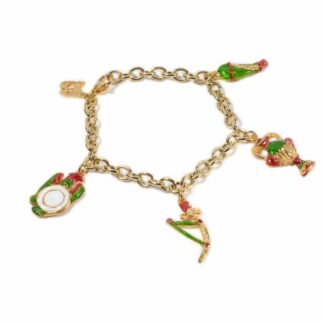Bracciale Isola Bella Charms Assi Argento dorato Smalto -20000012