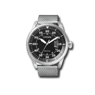Orologio Citizen Eco Drive da Uomo in Acciaio - Aviator - AW1360-55E