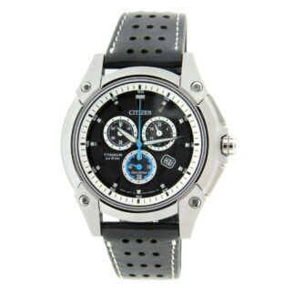 Orologio Citizen Uomo Cronografo in Titanio e Pelle – AT0860-06E