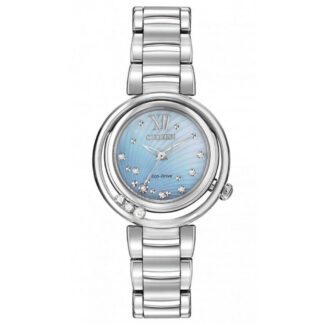 Orologio Citizen Eco Drive da Donna in Acciaio e Diamanti - L - EM0321-56D