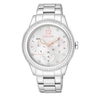 Orologio Citizen Eco Drive da Donna in Acciaio e Diamanti - L - FD2010-58A