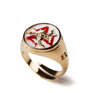 Anello Isola Bella in Argento e Smalti | Trinacria - 20000238