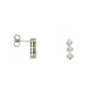Orecchini Donna Lenval in Oro Bianco e Diamanti – 32909-BO2707996