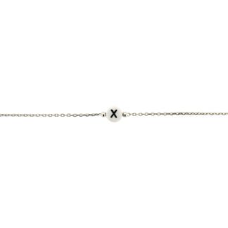 Bracciale Zoppini Unisex in Argento Lettera X - H1833_000X