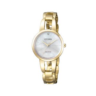 Orologio Citiizen Solo Tempo in Acciaio Madreperla e Diamanti - EM0432-80Y