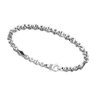 Bracciale Zancan in Argento e Zirconi Neri - EXB588