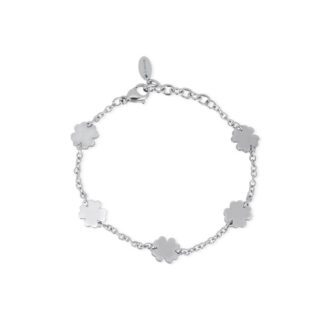 Bracciale 2Jewels in Acciaio con Quadrifoglio - Preppy - 231797