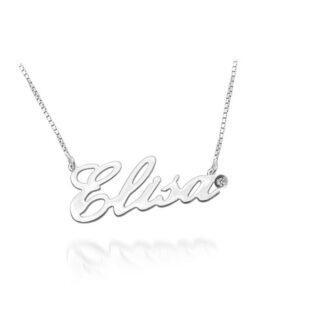 Collana Ego You in Argento con Diamante | Nome Elisa - GRAG109