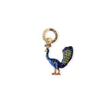 Charm Isola Bella in Argento e Smalto | Pavone - Joharia - 20000319