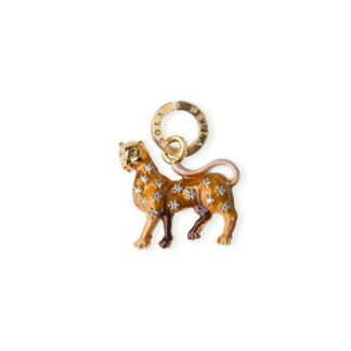 Charm Isola Bella in Argento e Smalto | Leopardo - Joharia - 20000321