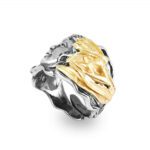 Anello Gerardo Sacco in Argento e PVD Oro