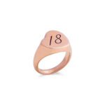 Anello Mignolo Filodamore Cuore Numeri Parole Oro Rosa - AN225R