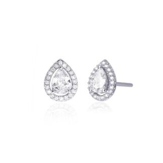 Orecchini Goccia Mabina in Argento con Zirconi - 563184
