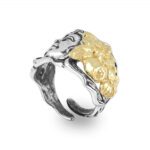 Anello Gerardo Sacco in Argento e PVD Oro
