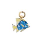 Charm Isola Bella in Argento e Smalto | Pesce - 20000814