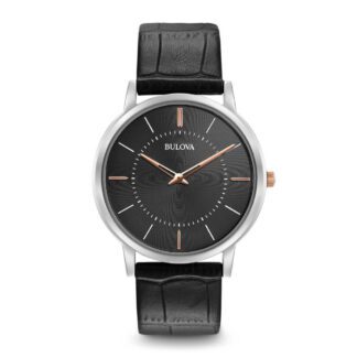 Orologio Bulova Uomo in Acciaio e Pelle - Ultra Slim - 98A167