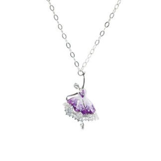 Collana Artlinea in Argento e Smalto | Ballerina Piccola - ZCL1053-MB