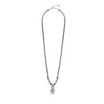 Collana Uno de 50 in Peltro e Cuoio con Cristalli Swarovski - Confessions - COL1172VRDMAR0U