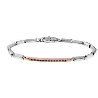 Bracciale Zancan in Acciaio con Spinelli - Hiteck - EHB049