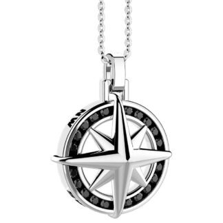 Collana Zancan in Argento con Rosa dei Venti e Spinelli - Insignia 925 - EXC547