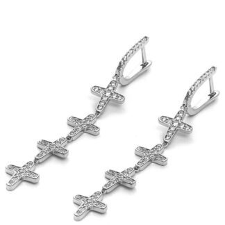 Orecchini Donna 4US Cesare Paciotti Argento Zirconi - Meryl - 4UOR2418W