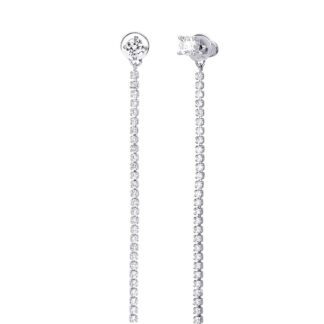 Orecchini Pendenti Mabina in Argento con Zirconi - 563194