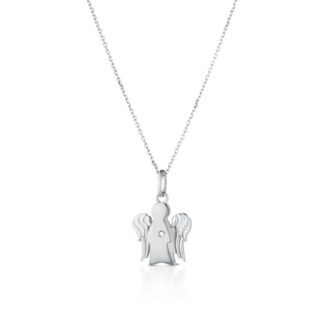 Collana Roberto Giannotti Oro Bianco con Diamante - Angeli - NKT263B