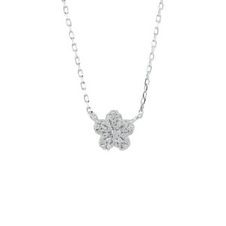 Collana Artlinea in Oro Bianco con Diamanti - Dream - CD478-LB