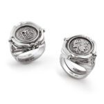 Anello Gerardo Sacco in Argento con Moneta - Mito - 39712