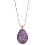 Collana da Donna Tatiana Fabergé in Argento e Zirconi - 9NINE - 9P07RAM