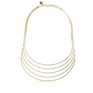 Collana Unoaerre Bronzo Dorato Mezza Luna Fili - Bronze - 1312 G