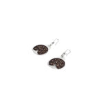 Orecchini 4US Ottone Zirconi Marroni - Coccinella - 4UOR1190W