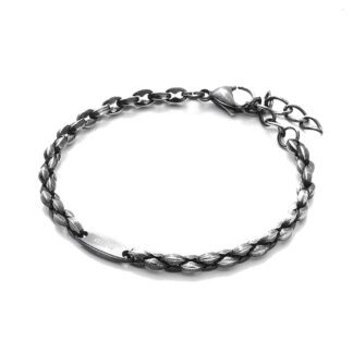 Bracciale 4US Acciaio Nero Marina Zircone - Relationship - 4UBR2693
