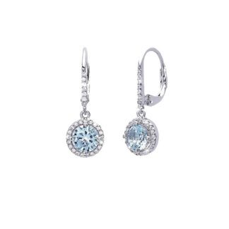 Orecchini Mabina Argento Zirconi Acquamarina - 563190