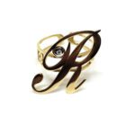 Anello Artlinea Oro Giallo Diamanti Lettera - ADA001N/IN-LN