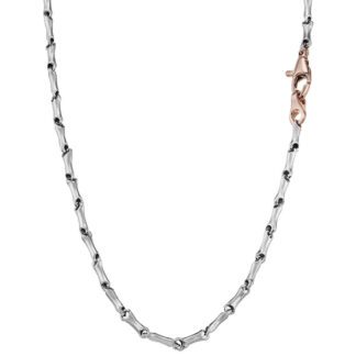 Collana Zancan Oro Bianco Oro Rosa 18kt - Insignia Gold - EC813BG