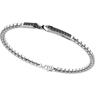 Bracciale Zancan Argento Zirconi Neri - Insigna 925 - EXB956