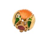 Beads Isola Bella Argento Smalto Conchiglia Corallo - 20000859_0