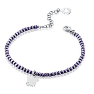 Bracciale Roberto Giannotti Argento Sfere Diamantate - Angeli - GIA351