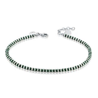 Bracciale Roberto Giannotti Argento Sfere Diamantate - Angeli - GIA354