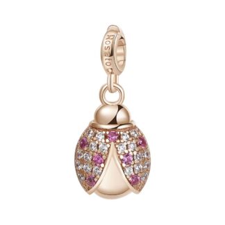 Charm Rosato Argento PVD Rosè Coccinella - Storie - Z003