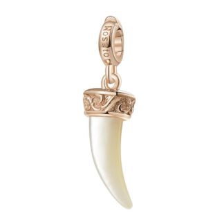 Charm Rosato Argento PVD Rosè Cornetto - Storie - Z009