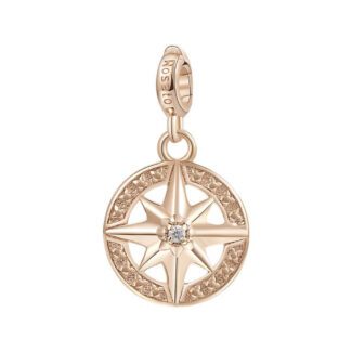 Charm Rosato Argento PVD Rosè Rosa dei Venti - Storie - Z016