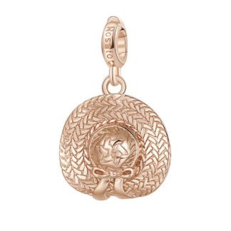 Charm Rosato Argento PVD Rosè Cappello - Storie - Z046